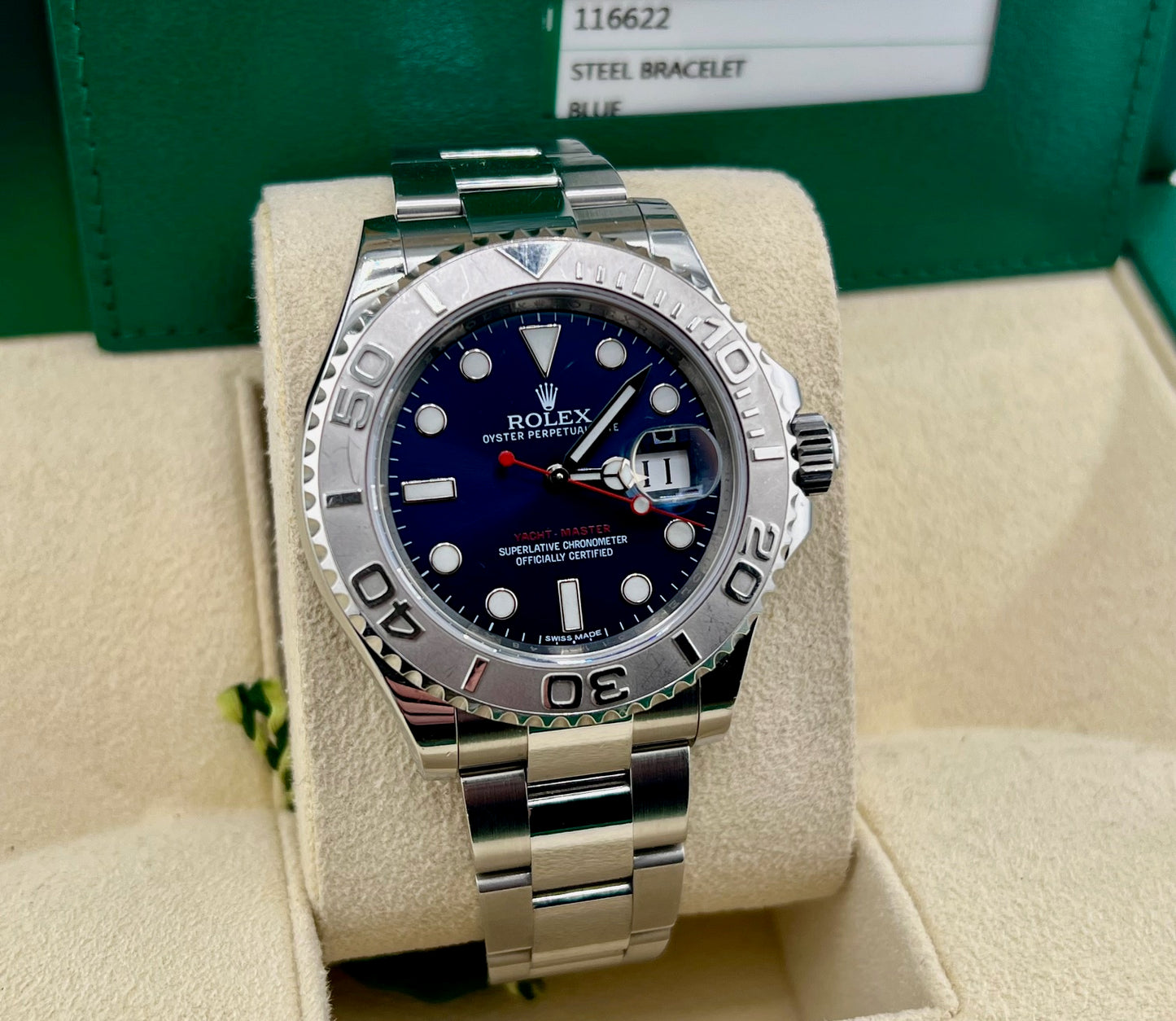 Rolex Yacht-Master 40mm 116622 Blue Dial 2016 Full Set