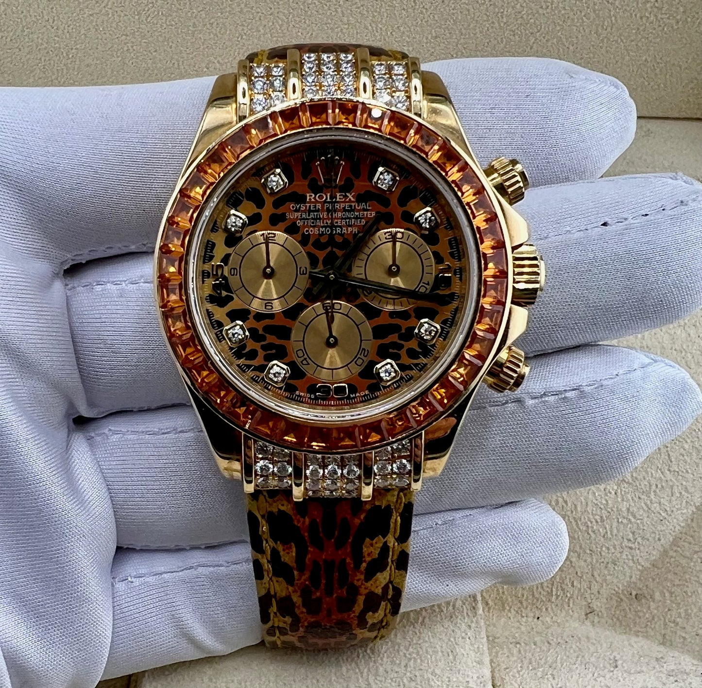Rolex Daytona 116598SACO Leopard Box&Paper 2007