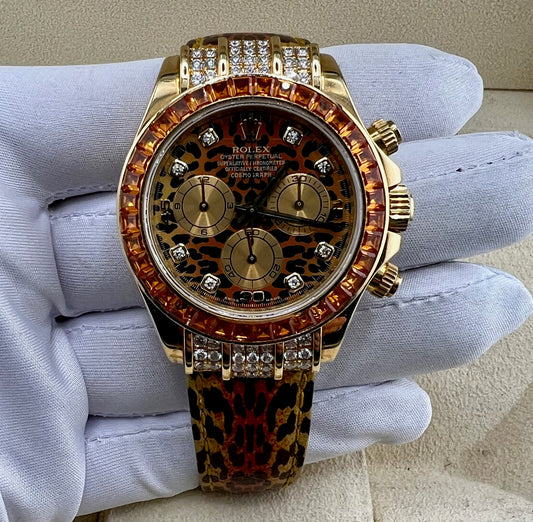 Rolex Daytona 116598SACO Leopard Box&Paper 2007