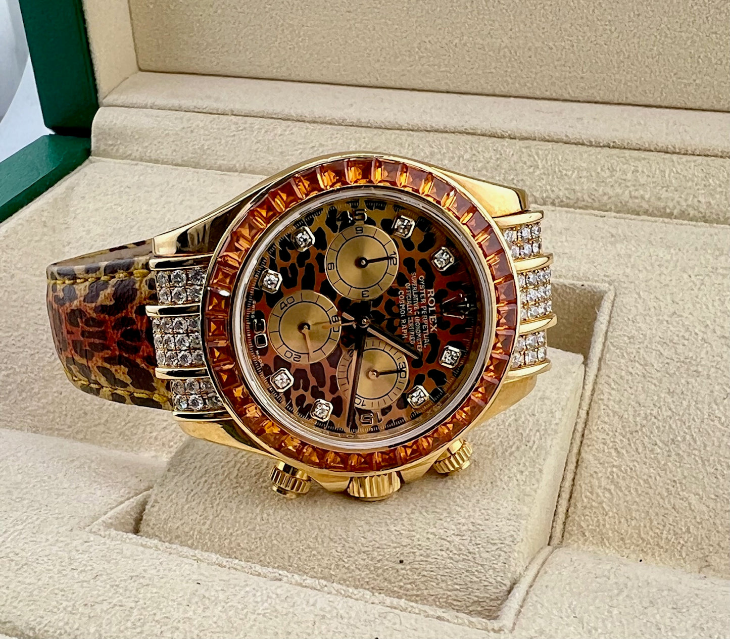 Rolex Daytona 116598SACO Leopard Box&Paper 2007