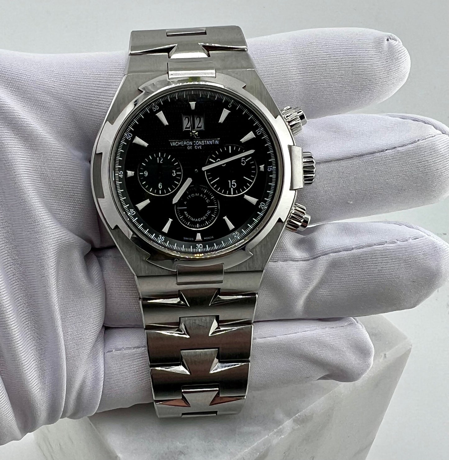 Vacheron Constantin Overseas Chronograph 49150 Black Dial
