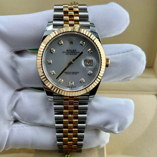 Rolex Datejust 41mm 126333 MOP Diamond index jubilèe 2021