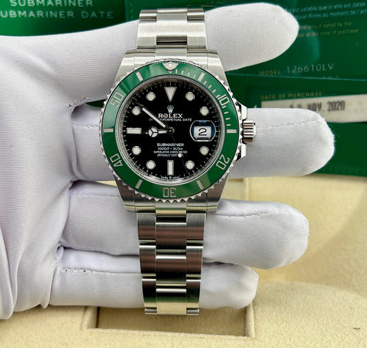 Rolex Submariner Date 126610LV ''Stabucks'' 2020 Full Set