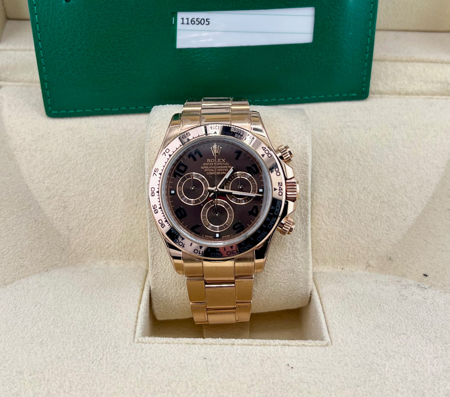 Rolex Daytona 116505 ''Chocolate'' 2017 Rose Gold UK