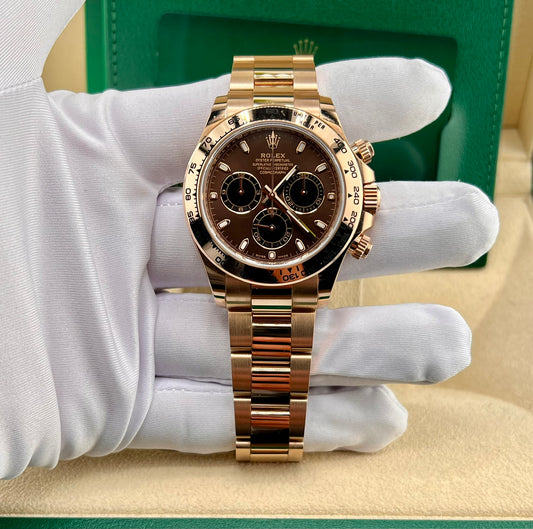 Rolex Daytona 116505 Chocolate 2020 full set 40mm rose gold