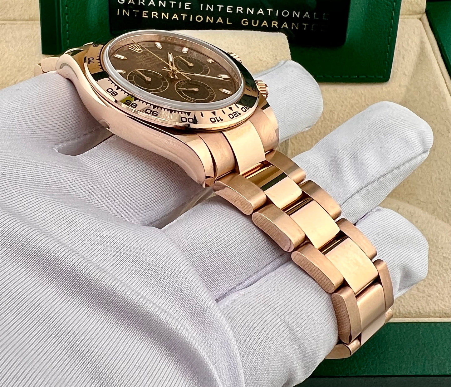 Rolex Daytona 116505 Chocolate 2020 full set 40mm rose gold