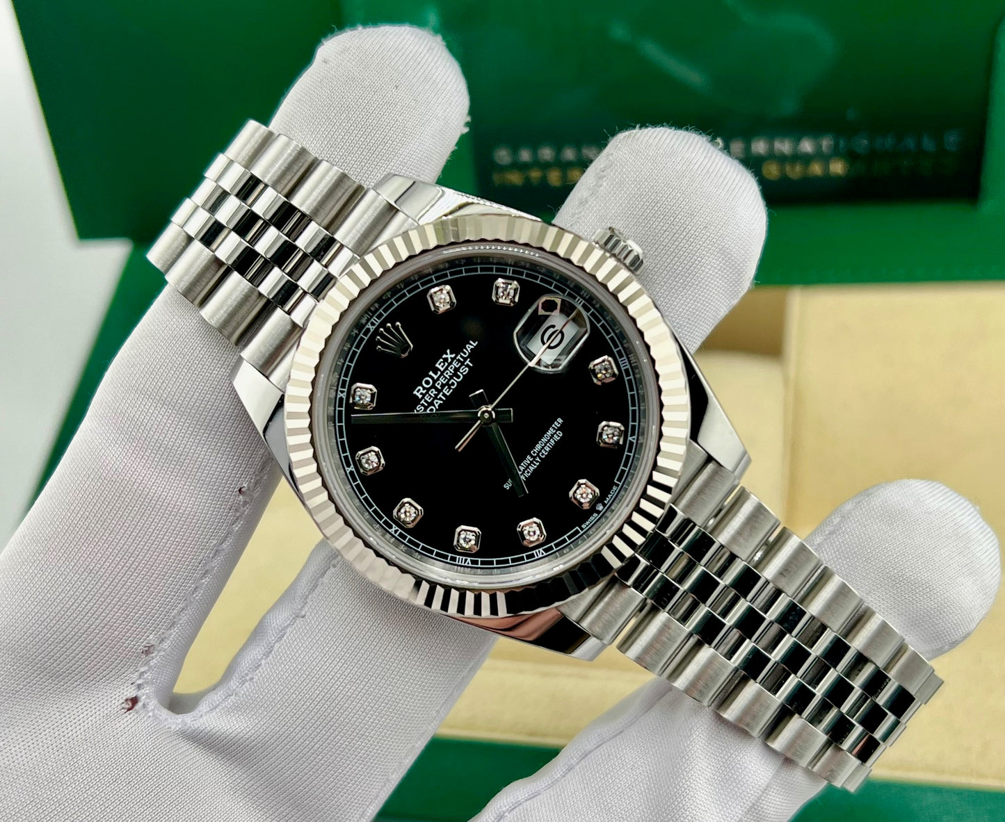Rolex Datejust 41mm 126334 Black Diamond Index Jubilèe 2023