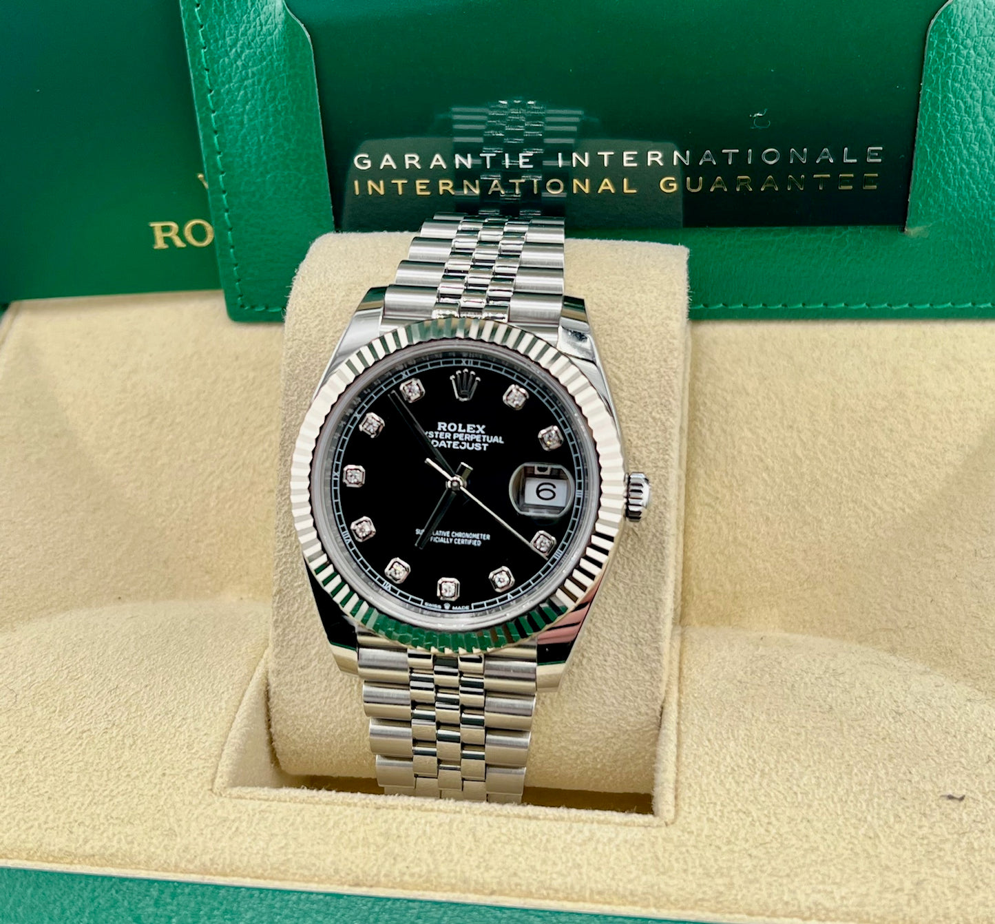 Rolex Datejust 41mm 126334 Black Diamond Index Jubilèe 2023