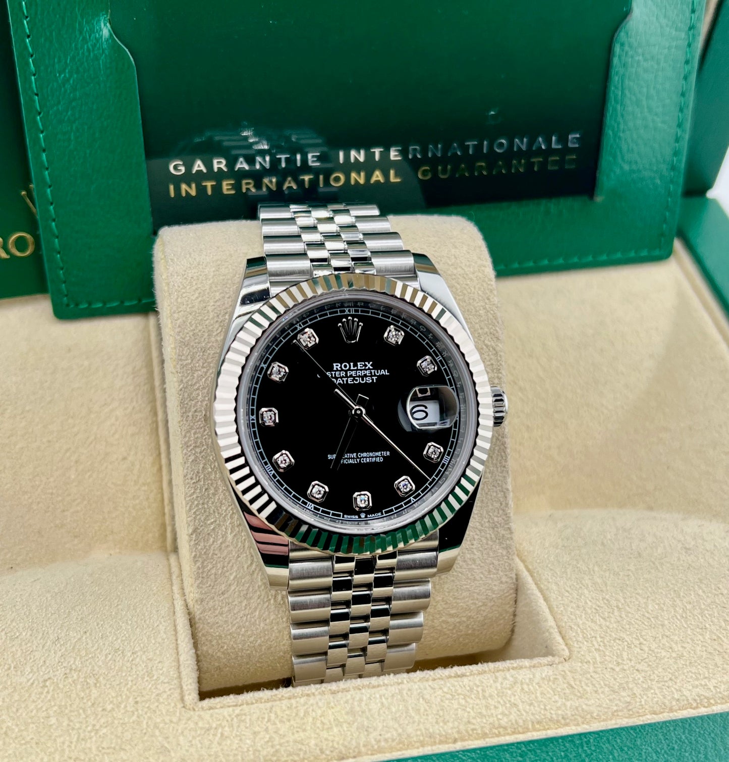 Rolex Datejust 41mm 126334 Black Diamond Index Jubilèe 2023