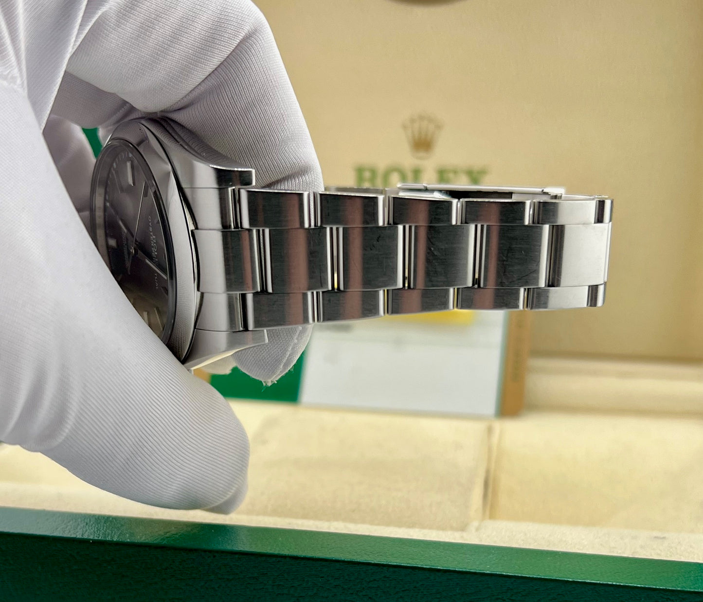 Rolex Oyster Perpetual 39mm 114300 Rodium Dial 2018 UK