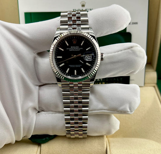 Rolex Datejust 36mm 126234 Black Dial Jubilèe 2023