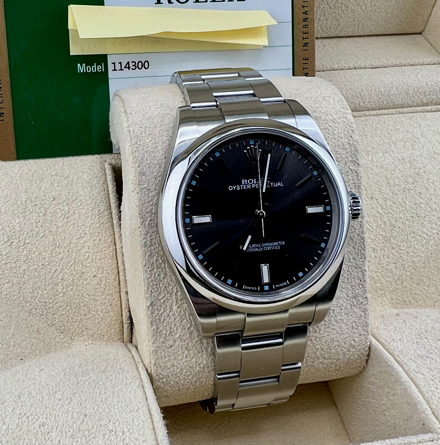 Rolex Oyster Perpetual 39mm 114300 Rodium Dial 2018 UK