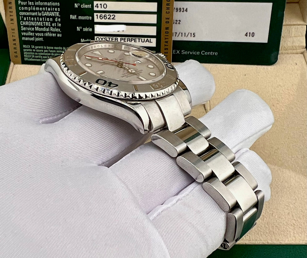 Rolex Yacht-Master 40mm 16622 RRR Box&Paper 2009 Japan + Service 2017