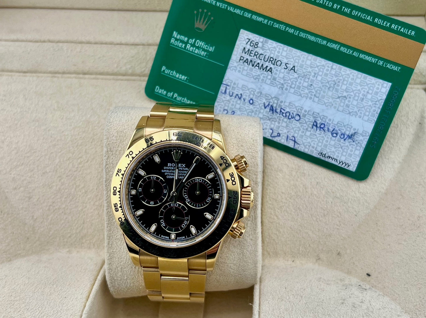 Rolex Daytona 116508 Green Dial 2017