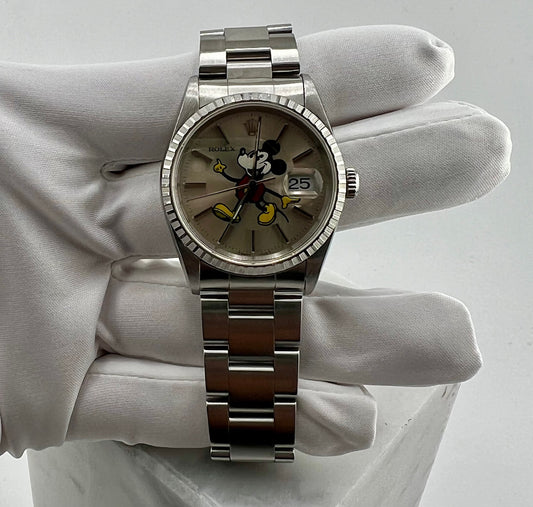 Rolex Datejust 36mm 16220 ''Mickey Mouse'' 1997 Oyster solo orologio