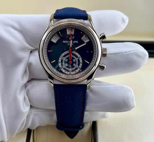 Patek Philippe Annual Calendar Chronograph 5960/01G White Gold 2019 Deployantèe