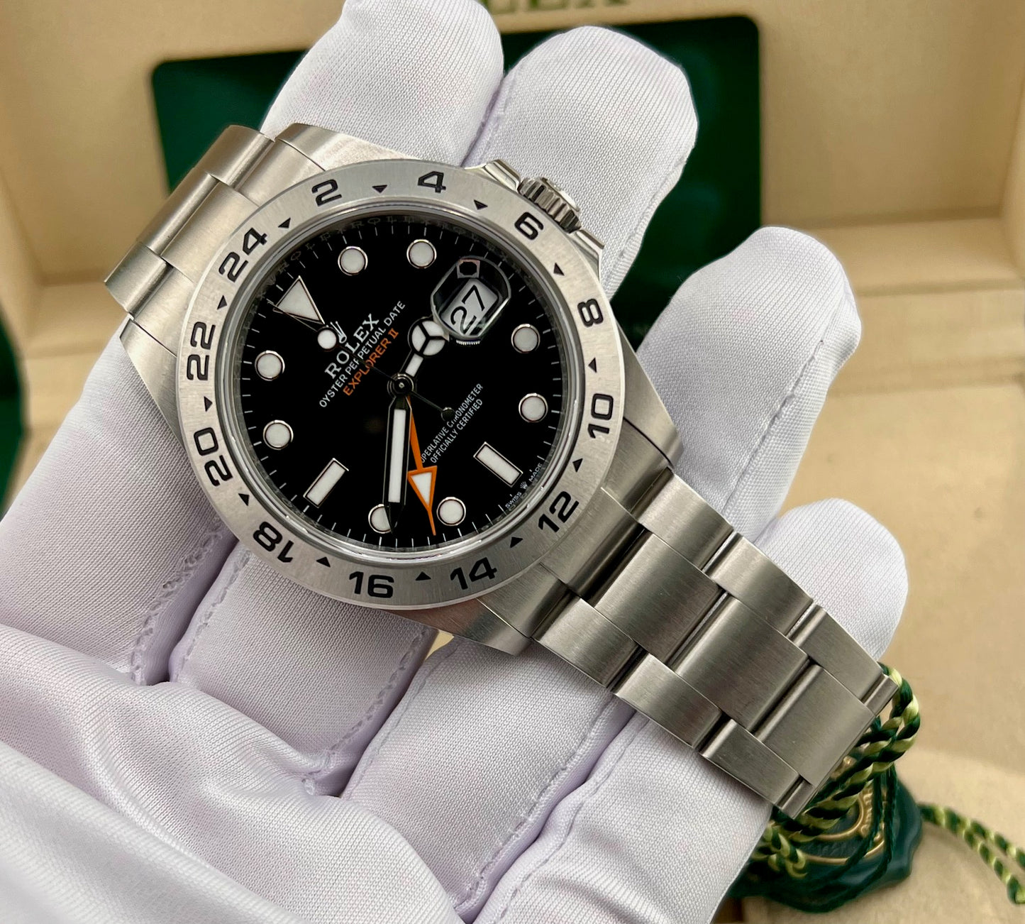 Rolex Explorer II 42mm 226570 Black Dial like new 2024