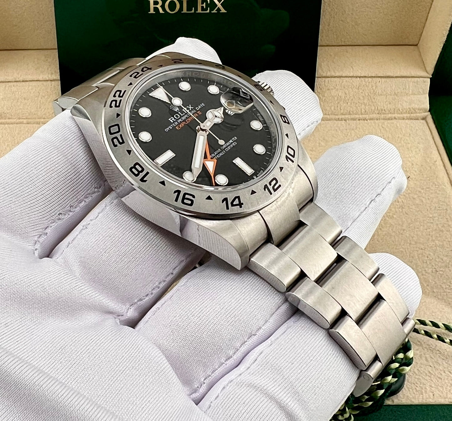 Rolex Explorer II 42mm 226570 Black Dial like new 2024