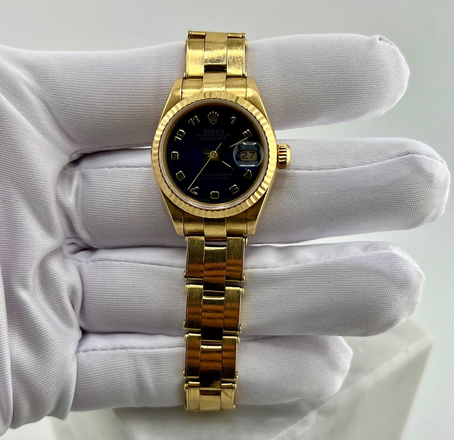 Rolex Lady-Datejust 69178 26mm Blue Dial Oyster 1992 only watch