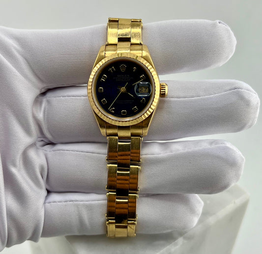 Rolex Lady-Datejust 69178 26mm Blue Dial Oyster 1992 only watch