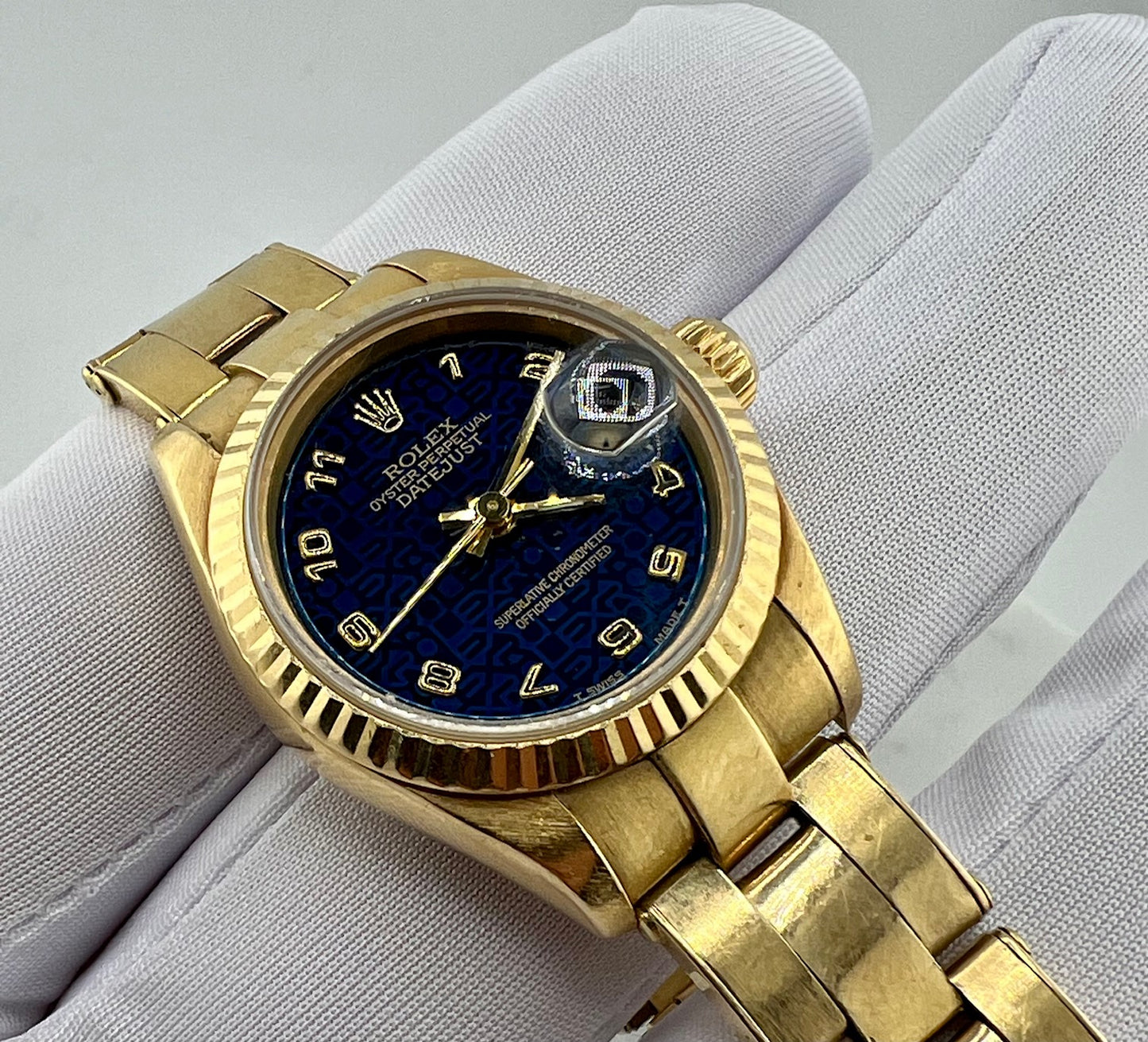 Rolex Lady-Datejust 69178 26mm Blue Dial Oyster 1992 only watch