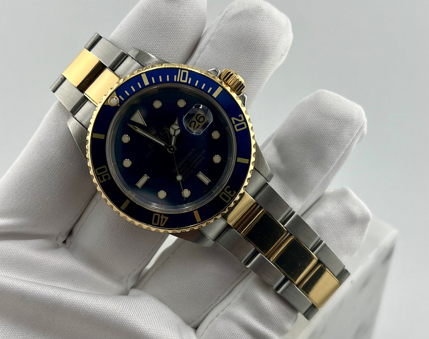 Rolex Submariner Date 16613 Blue Dial Ser.Z 2006 only watch solo orologio
