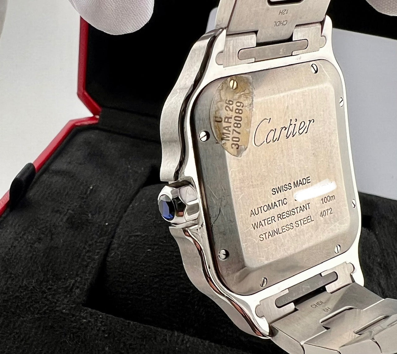 Cartier Santos De Cartier Grey Dial 2024 W2SA0030