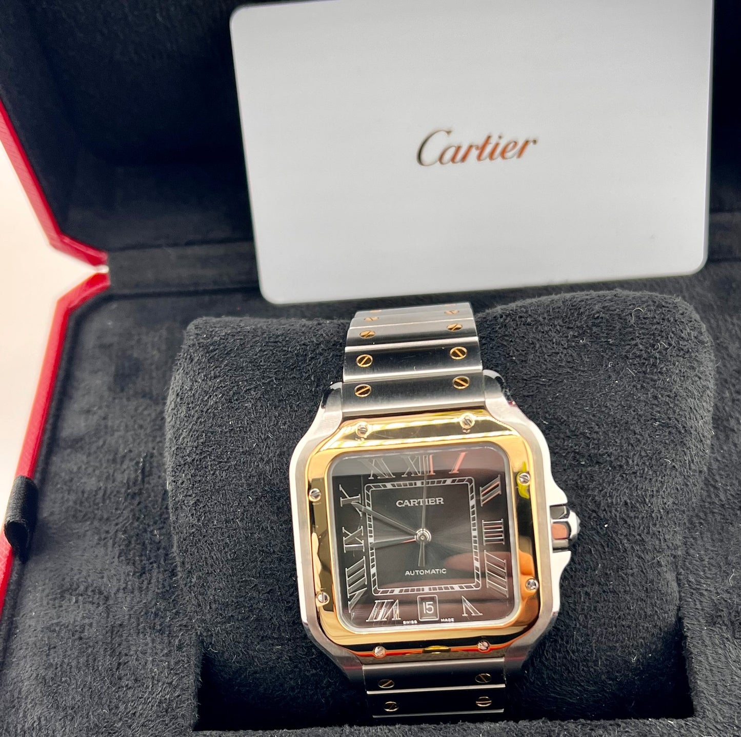 Cartier Santos De Cartier Grey Dial 2024 W2SA0030