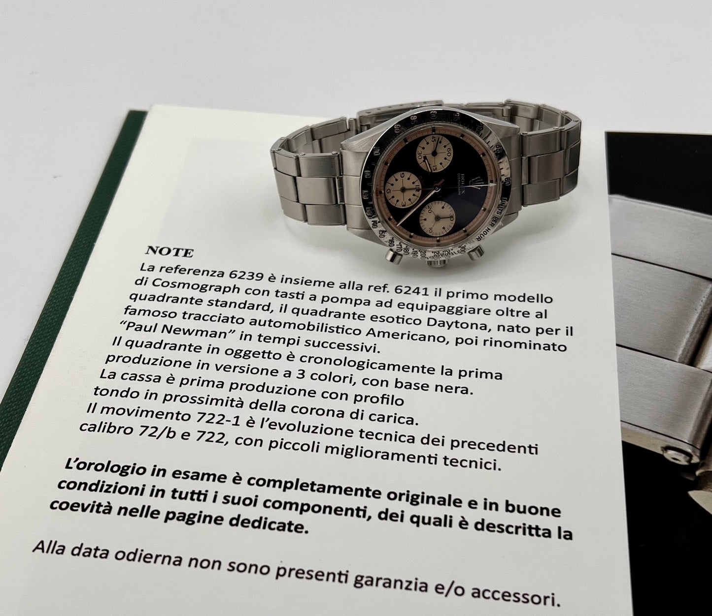 Rolex Daytona 6239 Paul Newman 1967 37mm Expertise top condition