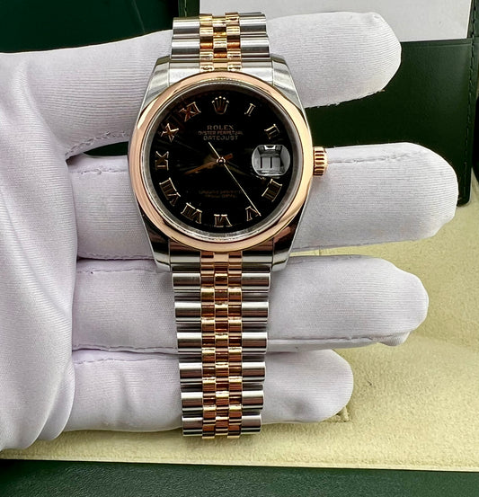 Rolex Datejust 36mm 116201 SUNBURST Roman Dial 2006 jubilèe full set