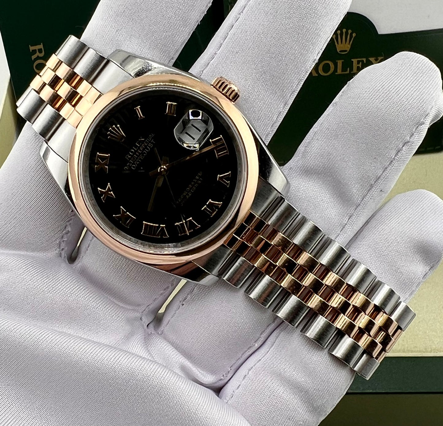 Rolex Datejust 36mm 116201 SUNBURST Roman Dial 2006 jubilèe full set