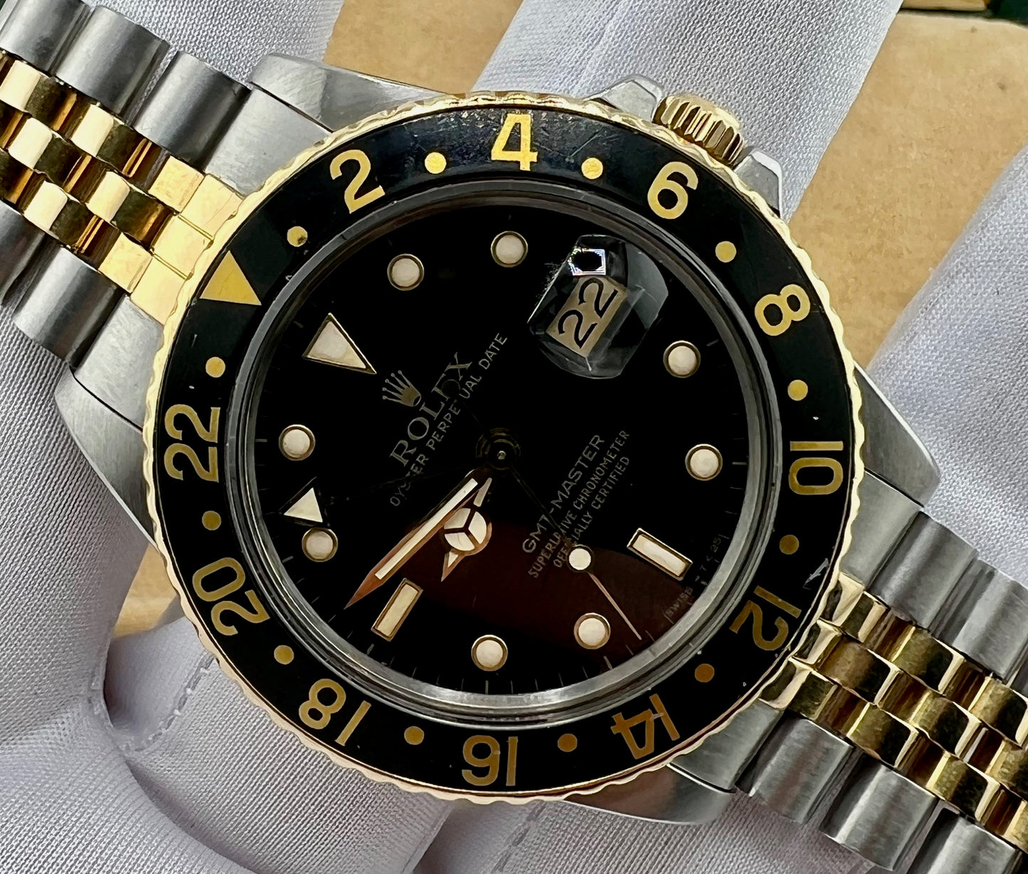 Rolex GMT-Master 16753 Black Dial Jubilèe 1986 No Paper
