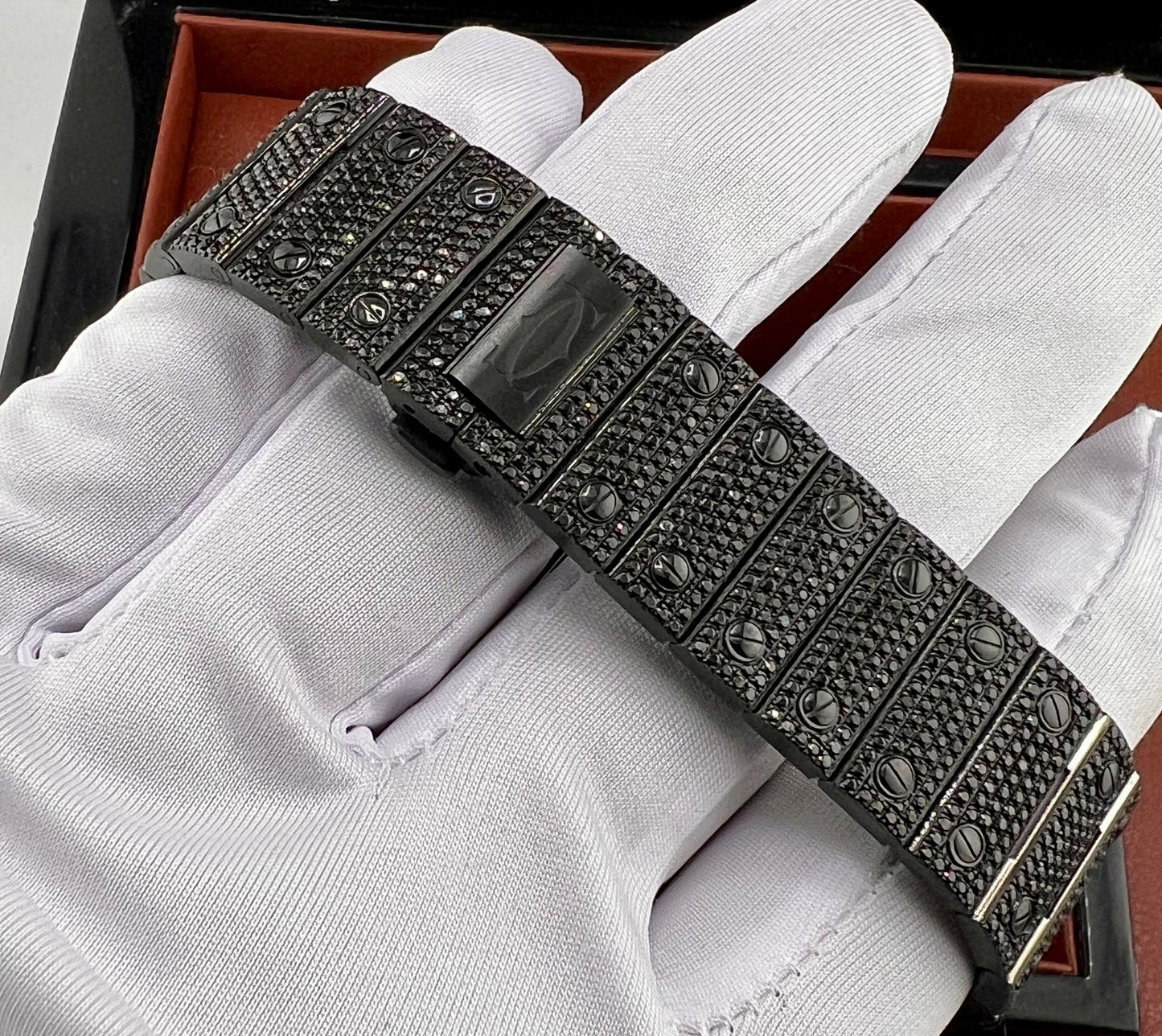 Cartier Santos De Cartier Black Custom Diamond WSSA0018