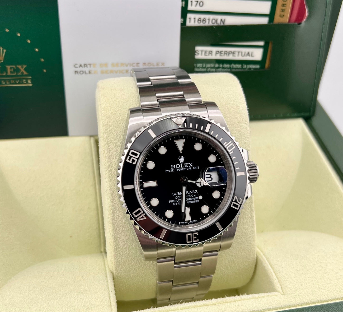 Rolex Submariner Date 40mm 116610LN 2013 Full Set Ita + Service 2026