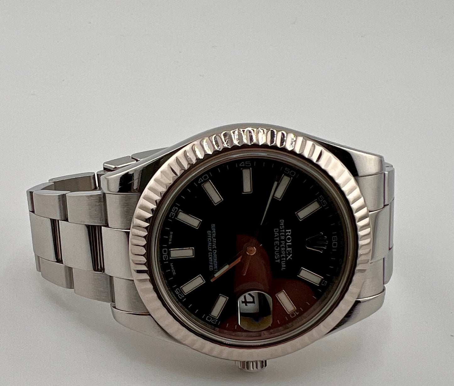 Rolex Datejust II 116334 Black Dial 41mm Oyster only watch No Box No Paper