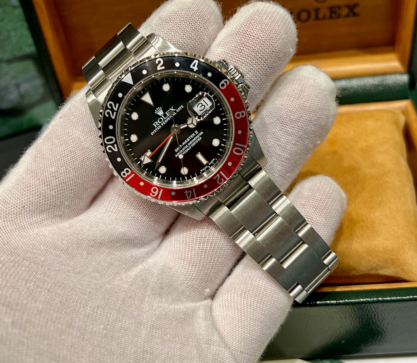 Rolex GMT-Master II 16710 Coke 2002 box&paper