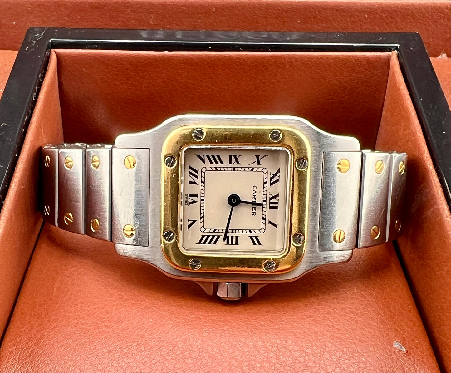 Cartier Santos 105930 quartz only watch solo orologio 24mm