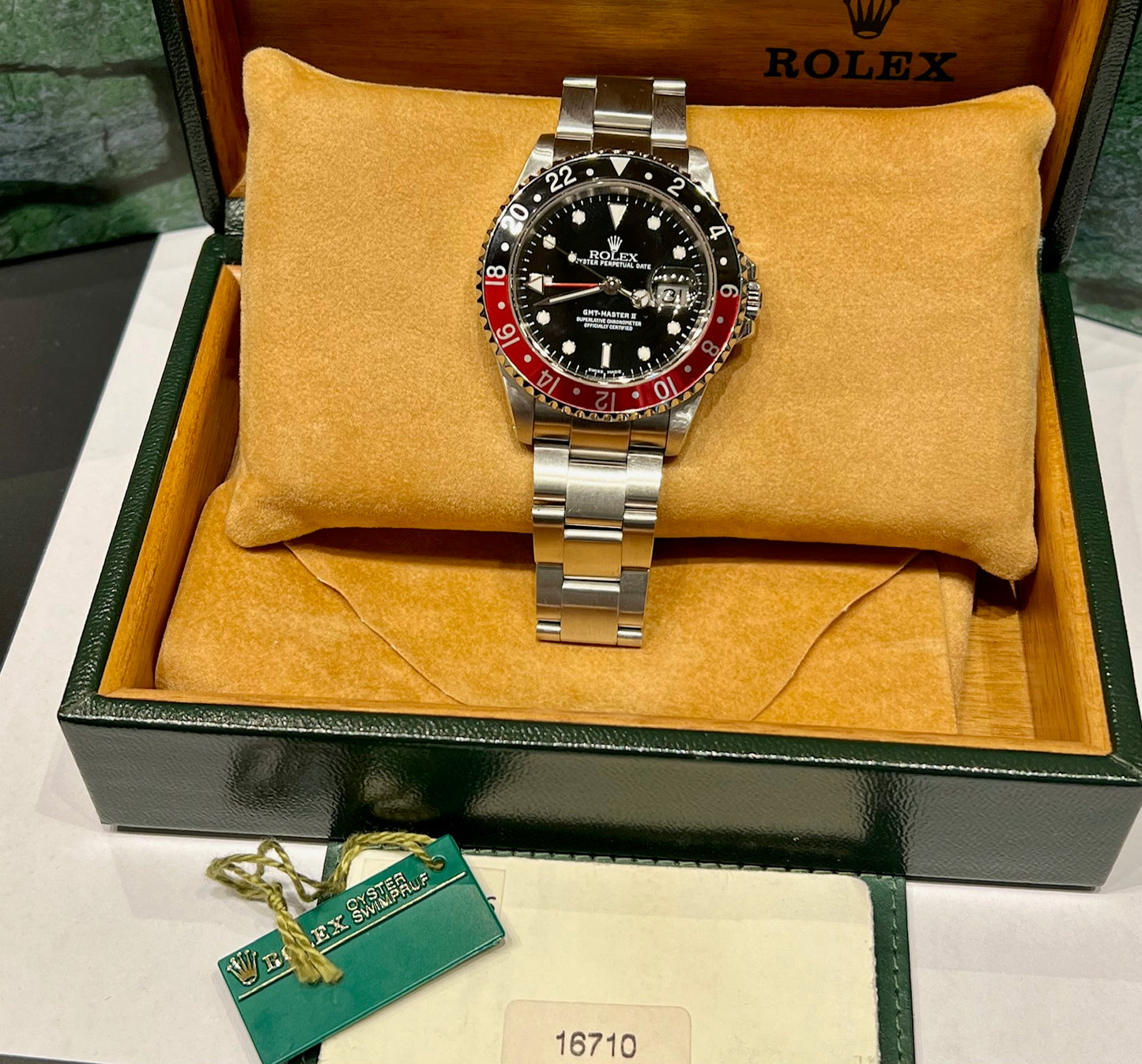 Rolex GMT-Master II 16710 Coke 2002 box&paper