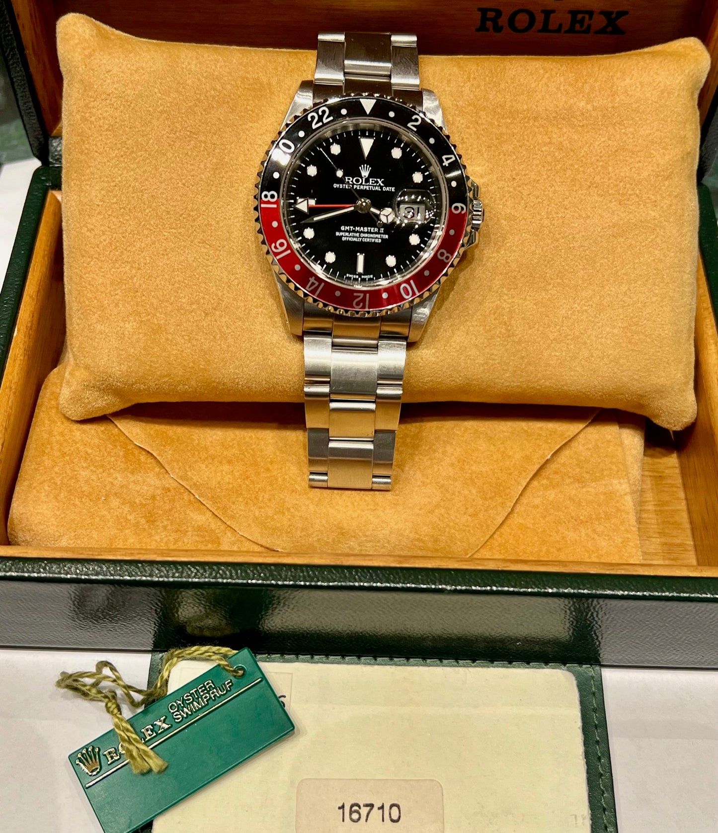 Rolex GMT-Master II 16710 Coke 2002 box&paper