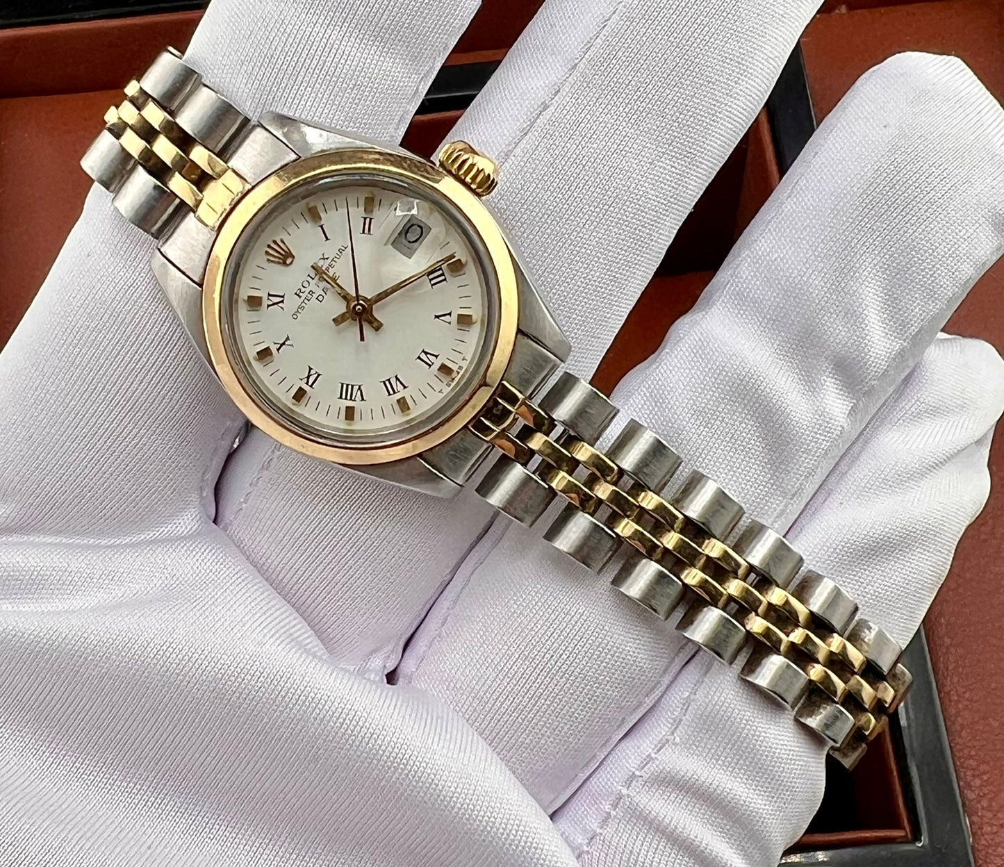 Rolex Lady-Date 6916 26mm plexy 1977 Jubilèe only watch solo orologio