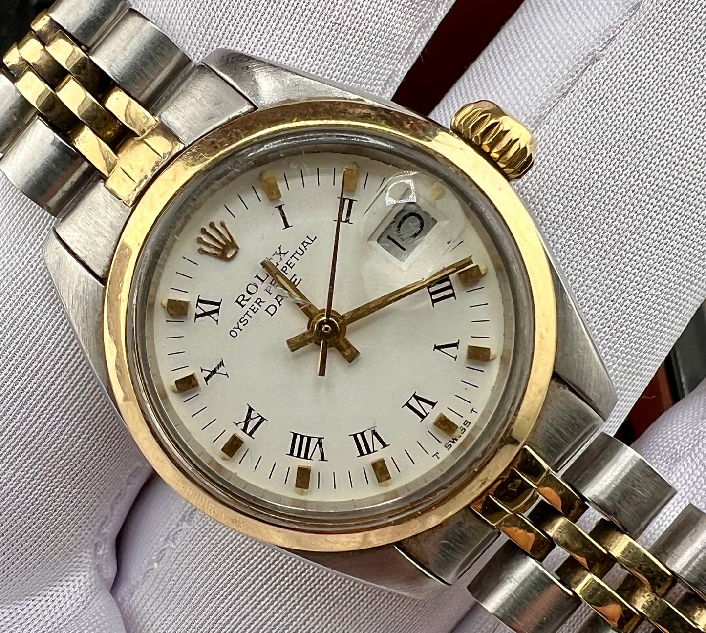 Rolex Lady-Date 6916 26mm plexy 1977 Jubilèe only watch solo orologio