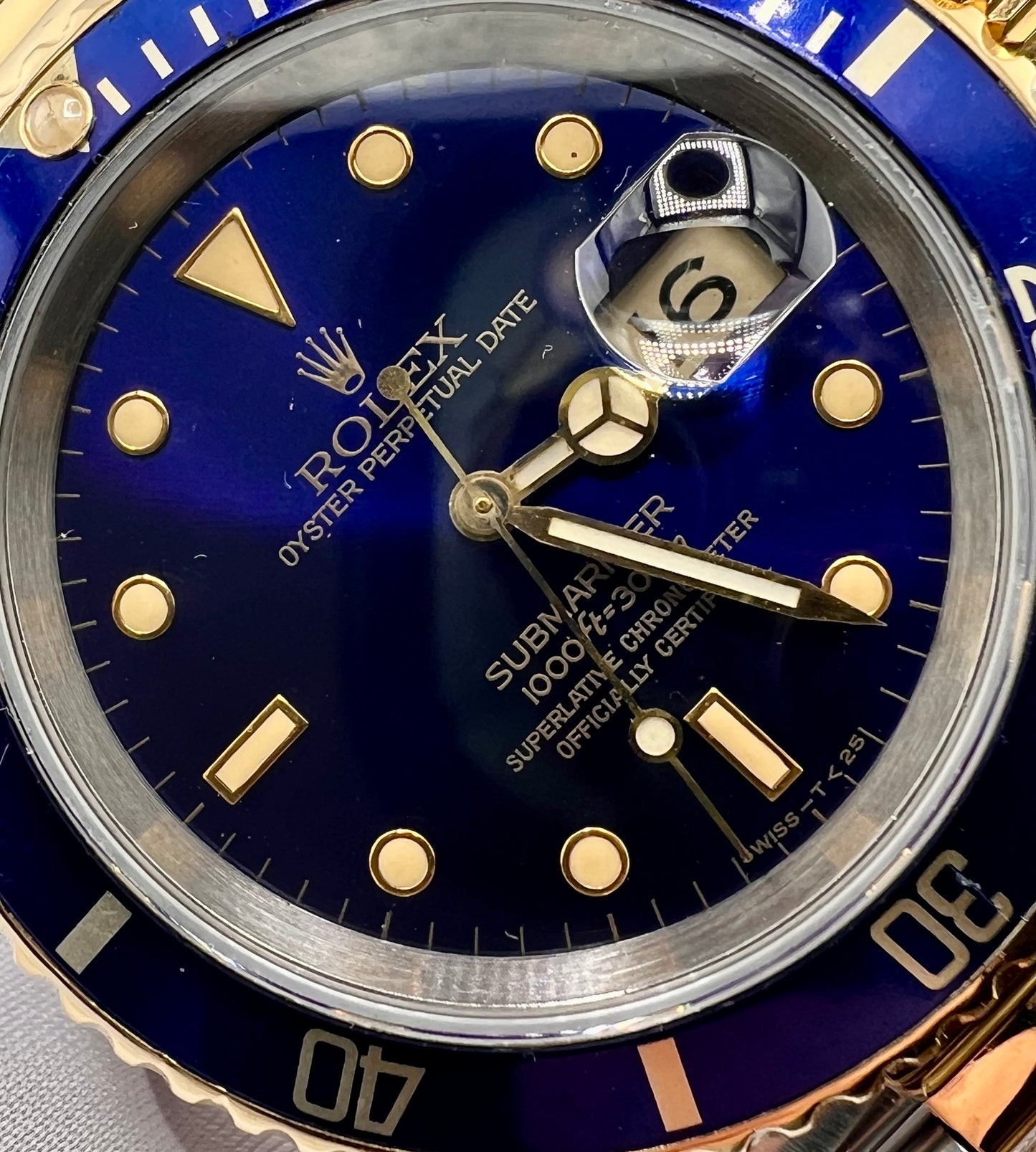 Rolex Submariner Date 16613 Blue Dial Full Set 1991 (Scozia)