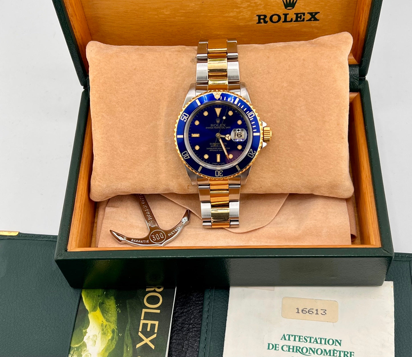 Rolex Submariner Date 16613 Blue Dial Full Set 1991 (Scozia)