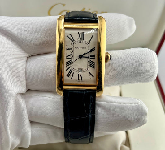 Cartier Tank Américaine rose gold XL 27X45mm Full Set 2006