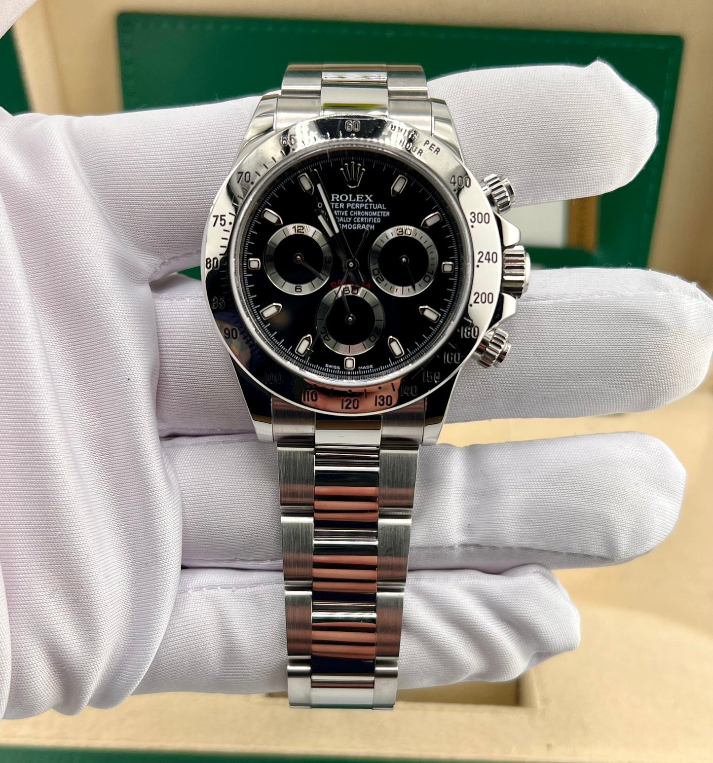 Rolex Daytona 116520 Cromalight 2015 Full Set Black Dial (Iran)