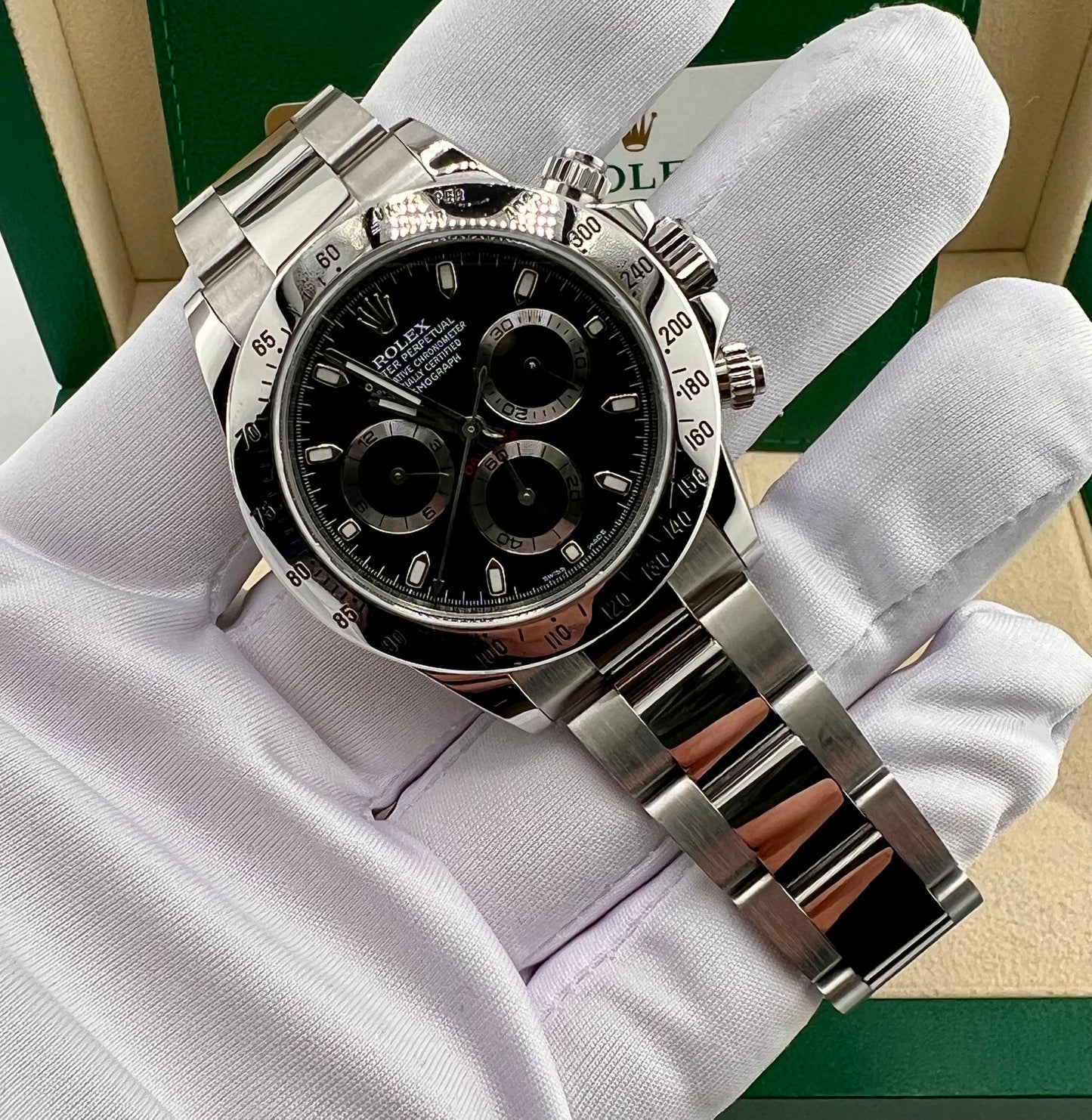 Rolex Daytona 116520 Cromalight 2015 Full Set Black Dial (Iran)
