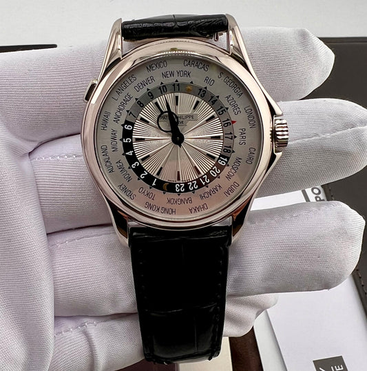 Patek Philippe World Time 5130G 39.5mm White Gold Paper Patek (Grecia) NO BOX