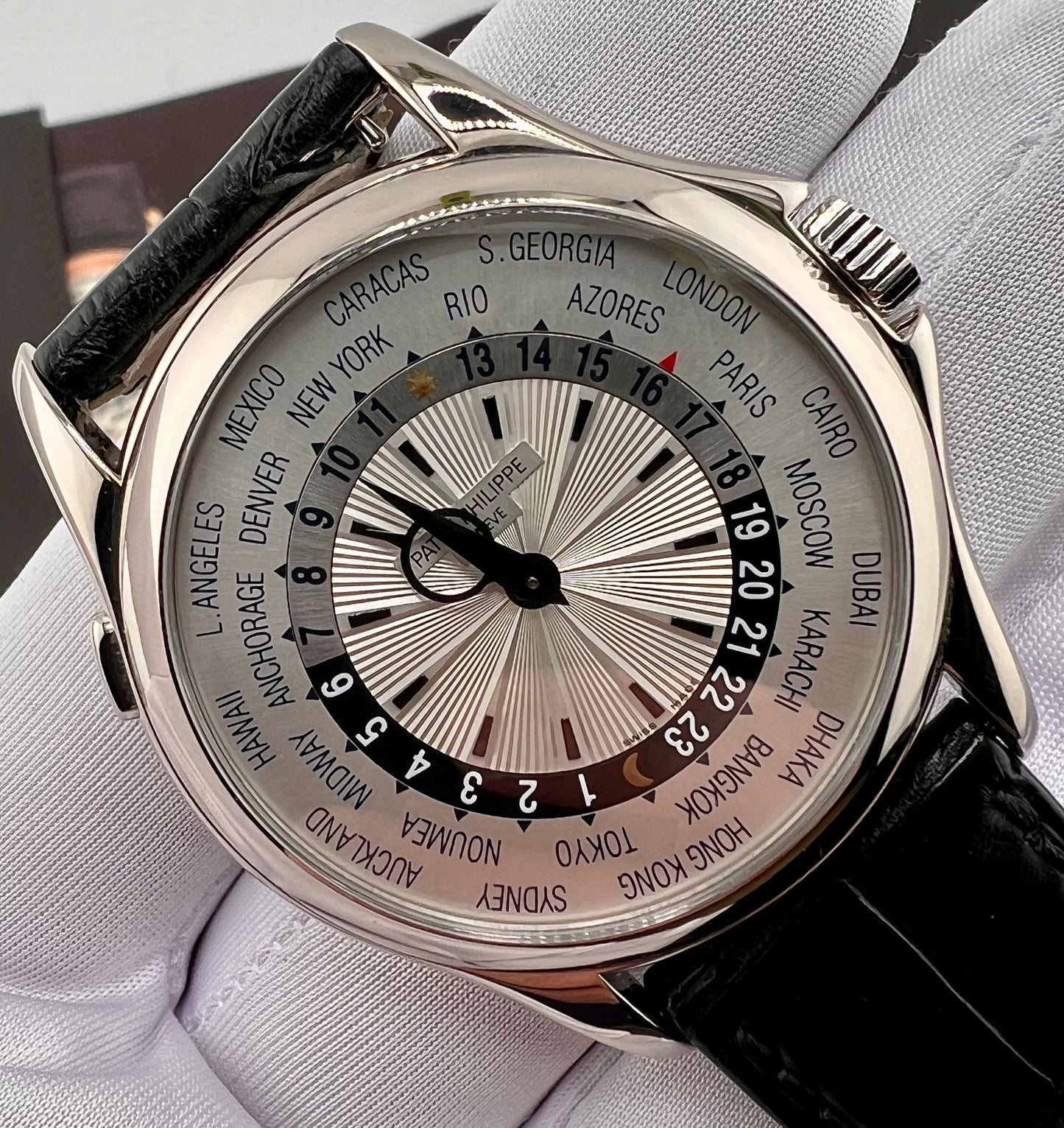 Patek Philippe World Time 5130G 39.5mm White Gold Paper Patek (Grecia) NO BOX