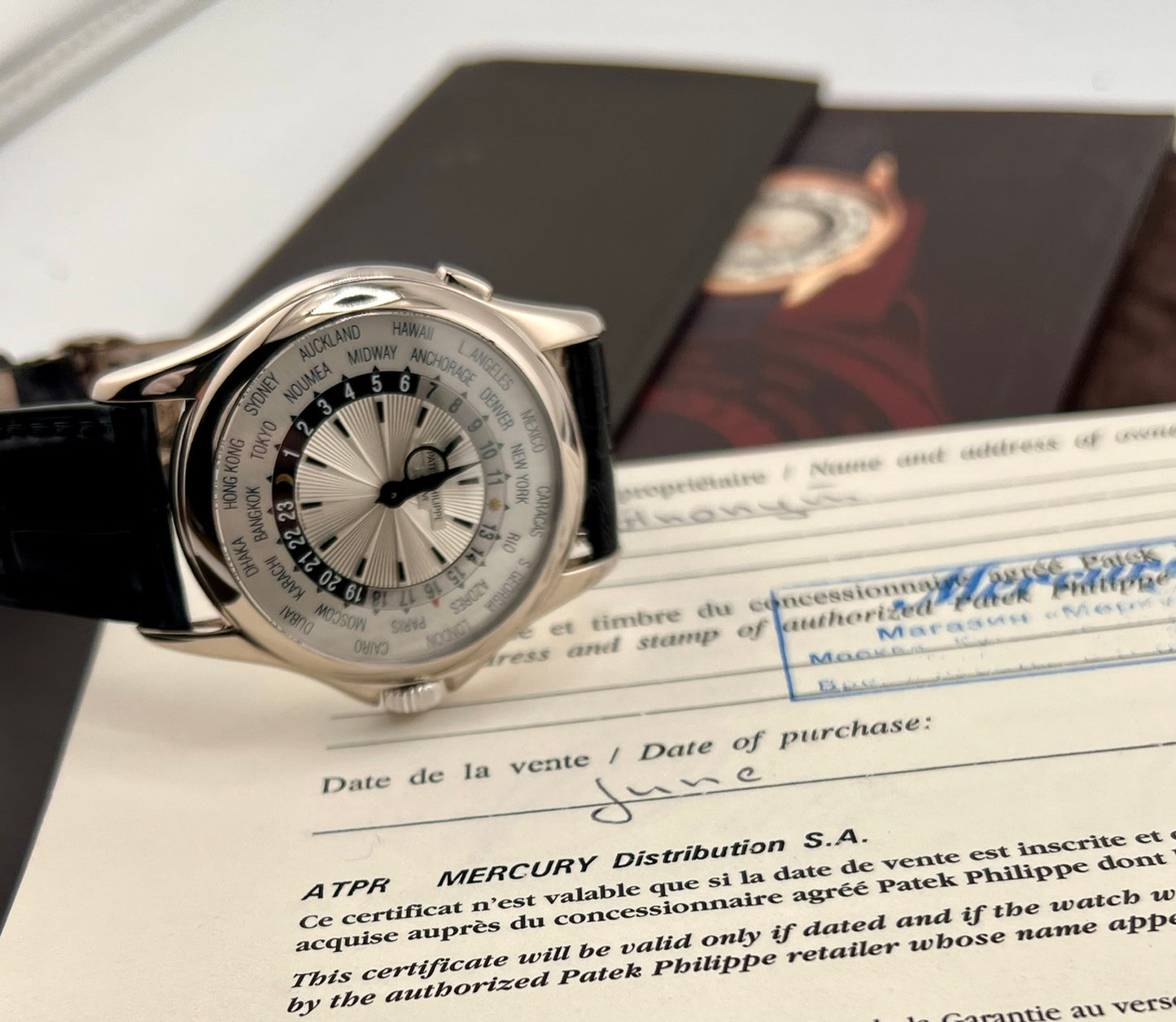 Patek Philippe World Time 5130G 39.5mm White Gold Paper Patek (Grecia) NO BOX