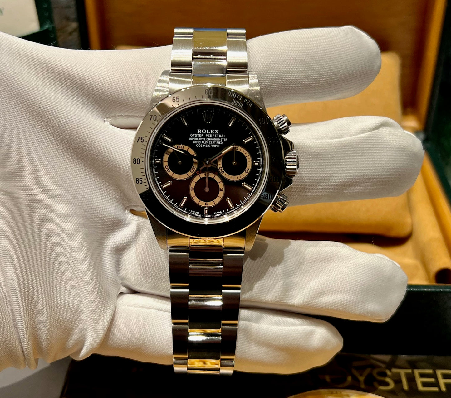 Rolex Daytona 16520 Zenith ''Patrizi'' Dial 1994 Box&Paper USA top condition